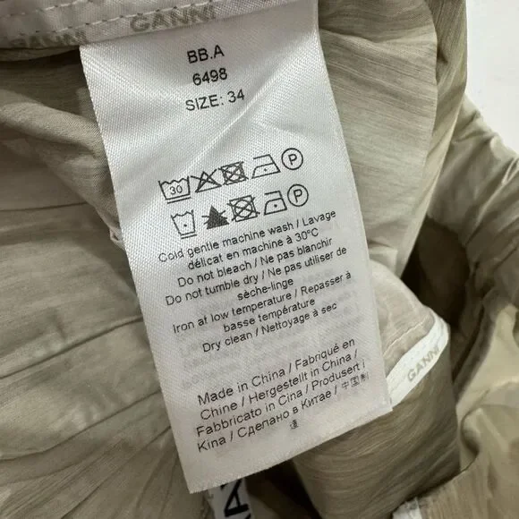 NEW GANNI curved shell barrel leg trousers - Picture 11 of 12